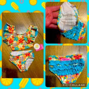 Size 3T NWT RUFFLEBUTTS Tankini In Endless Summer Floral